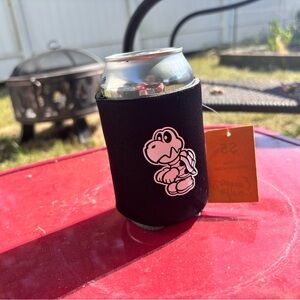 Black Can Cooler with Cartoon Character